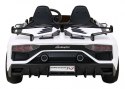 Lamborghini SVJ DRIFT dla 2 dzieci Biały + Funkcja driftu + Pilot + MP3 LED + Wolny Start do 60 kg
