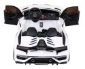 Lamborghini SVJ DRIFT dla 2 dzieci Biały + Funkcja driftu + Pilot + MP3 LED + Wolny Start do 60 kg