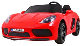 Perfecta Auto dla 2 dzieci Czerwony + Pompowane koła + Silnik bezszczotkowy + MP3 LED + Wolny Start do 100 kg