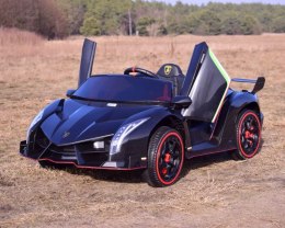 ORYGINALNE LAMBORGHINI VENENO NA AKUMULATOR, MIĘKKIE KOŁA, MIĘKKIE SIEDZENIE/XMX615